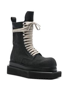 Rick Owens Turbo Cyclops leren enkellaarzen - Zwart