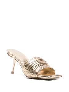 Cult Gaia Giana metallic muiltjes - Bruin