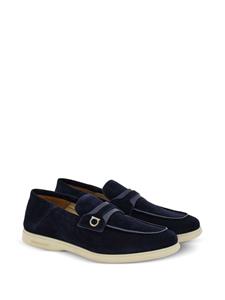 Ferragamo Deconstructed Gancini suède loafers - Blauw