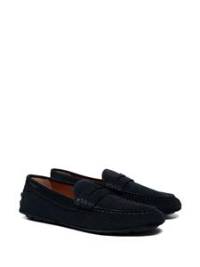 Bally Loafers met verfraaid logo en ronde neus - Zwart