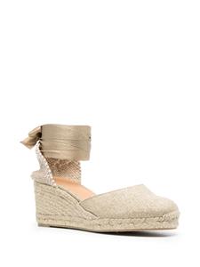 Castañer Espadrille pumps met sleehak - Beige