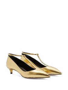 Giuseppe Zanotti Sandalen met slangenleer-effect - Goud