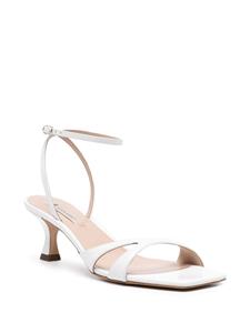 Casadei Lakleren sandalen - Wit