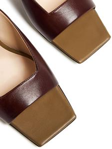 Wandler Isa 85mm leather sandals - Bruin