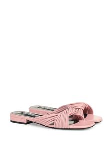 Sergio Rossi sr Akida geweven sandalen - Roze