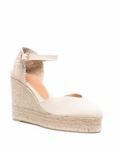 Castañer Chiarita sandalen met sleehak - Beige