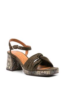 Chie Mihara Gelia 55 suède sandalen - Groen