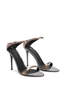 Giuseppe Zanotti Beverlee leren sandalen - Zilver