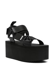 Moschino 80mm platform sandals - Zwart