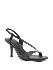 Brunello Cucinelli Leren sandalen - Zilver
