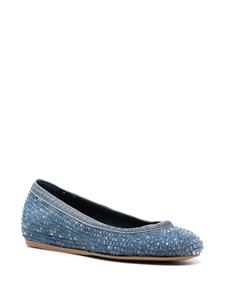 Le Silla Duchess denim ballerina's - Blauw