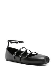Alexander McQueen Ballerina's met gesp - Zwart