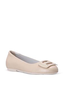 Hogan H661 lakleren ballerina's - Beige