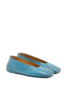 Marsèll Spatolona leather ballerina shoes - Blauw