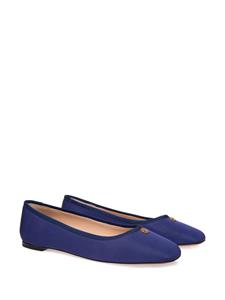 Bally Ballerina's met logoplakkaat - Blauw
