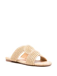 Castañer Prado raffia slippers - Beige