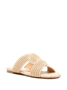 Castañer Prado raffia slippers - Beige