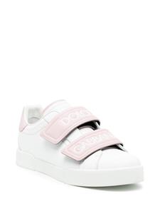 Dolce & Gabbana Sneakers met klittenband - Roze