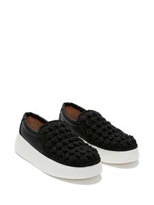 JW Anderson Popcorn leren sneakers - Zwart