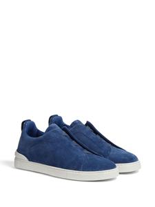 Zegna Triple Stitch suède sneakers - Blauw