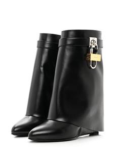 Givenchy Pre-Owned Shark Lock leather boots - Zwart