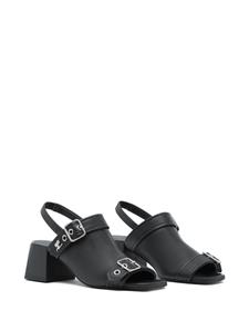 Courrèges Gogo leren sandalen - Zwart