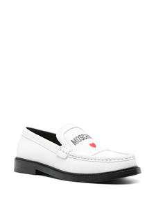 Moschino Loafers met logoprint - Wit
