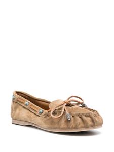 Sartore Softy Caramel suede loafers - Bruin