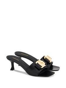 Ferragamo Leren muiltjes - Zwart