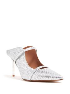 Malone Souliers Maureen 85mm leather mules - Zilver