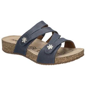 Josef Seibel Slippers Tonga 82 plateau, zomerschoen, slippers met klein bloemetje-detail