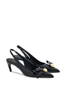 Ferragamo Leren slingback pumps - Zwart