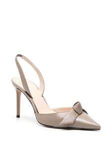 Alexandre Birman Clarita 90mm leather slingback pumps - Grijs