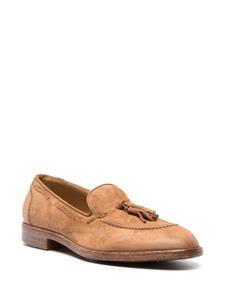 Moma Suède loafers met kwastje - Bruin