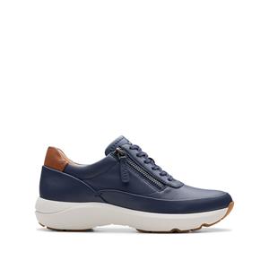 Clarks Sneakers met sleehak, in leer Tivoli rits