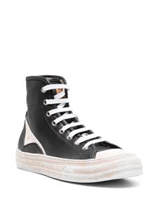 Moma High-top leren sneakers - Zwart