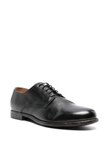 Moma Leren derby schoenen met ronde neus - Zwart