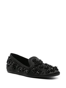 Miu Miu Ballerina's met patroon - Zwart