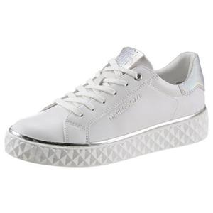 Marco Tozzi Plateausneakers met mooie metallic-details, vrijetijdsschoen, lage schoen, veterschoen