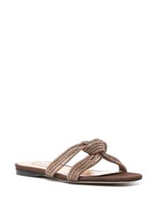 Arteana Capri flat slides - Bruin