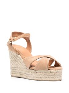 Castañer Blaudello espadrilles met sleehak - Beige