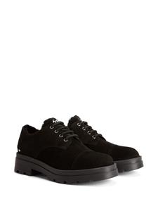 Giuseppe Zanotti Suède veterschoenen - Zwart
