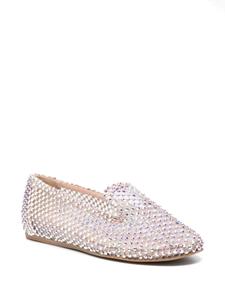 Le Silla Gilda slippers verfraaid met kristallen - Beige