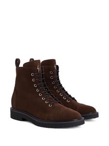 Giuseppe Zanotti Suède enkellaarzen - Bruin