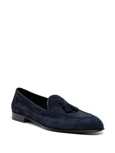 Brioni Appia suède loafers - Blauw