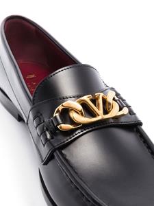 Valentino Garavani VLogo Chain leren loafers - Zwart