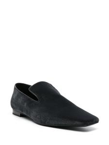 TOTEME The Venetian fluwelen loafers - Grijs