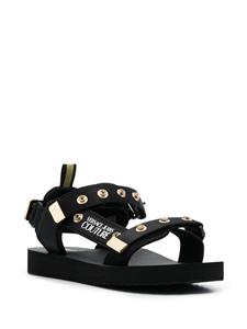 Versace Jeans Couture Sandalen met klittenband - Zwart