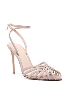 Le Silla Embrace 110mm leren sandalen - Beige