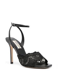 Arteana Sandalen met bloemenkant - Zwart